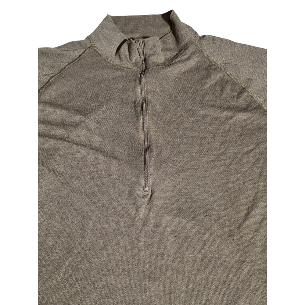 US Military Sekri PCU Level 1 Long Sleeve Shirt 1/4 Zip Base Layer Mens XL Brown